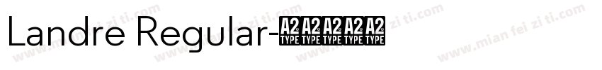 Landre Regular字体转换
